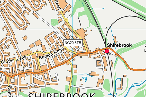 NG20 8TR map - OS VectorMap District (Ordnance Survey)