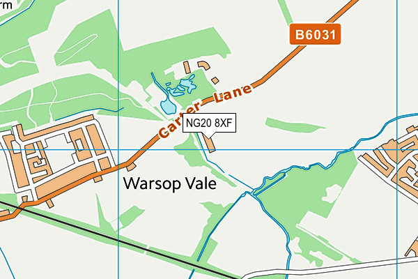 NG20 8XF map - OS VectorMap District (Ordnance Survey)