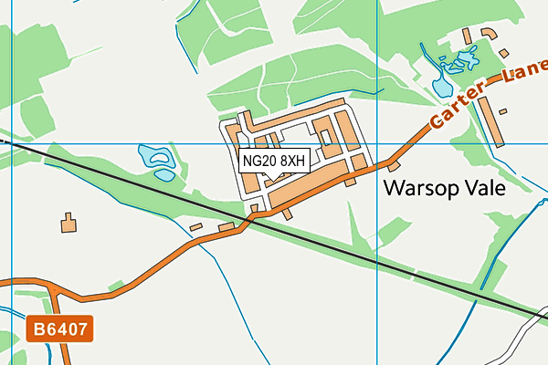 NG20 8XH map - OS VectorMap District (Ordnance Survey)