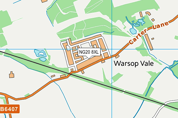 NG20 8XL map - OS VectorMap District (Ordnance Survey)