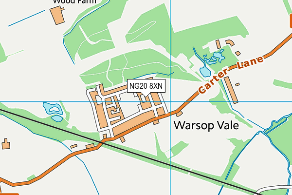 NG20 8XN map - OS VectorMap District (Ordnance Survey)