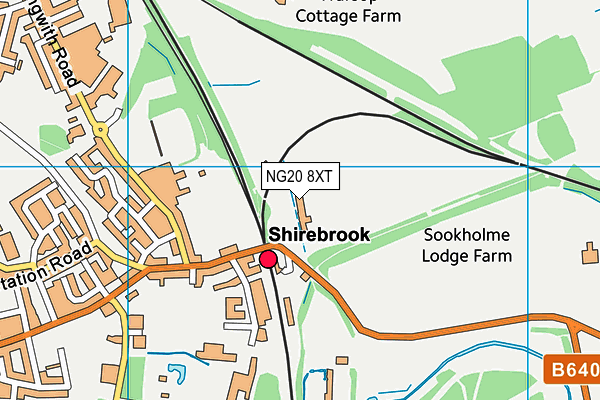 NG20 8XT map - OS VectorMap District (Ordnance Survey)