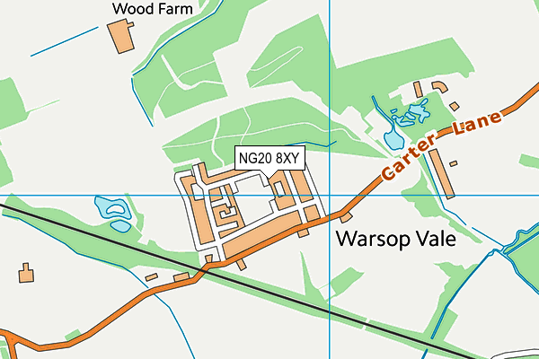 NG20 8XY map - OS VectorMap District (Ordnance Survey)