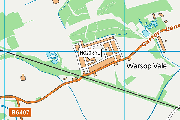 NG20 8YL map - OS VectorMap District (Ordnance Survey)