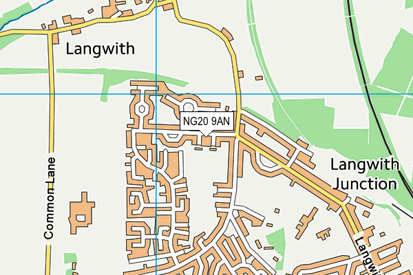 NG20 9AN map - OS VectorMap District (Ordnance Survey)