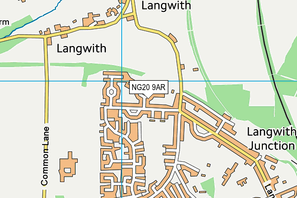 NG20 9AR map - OS VectorMap District (Ordnance Survey)