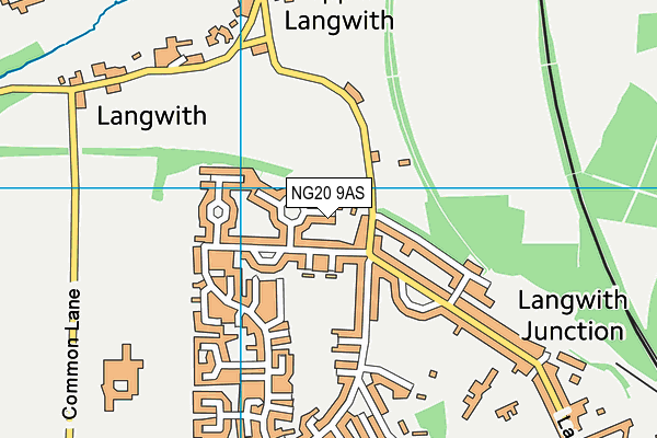 NG20 9AS map - OS VectorMap District (Ordnance Survey)