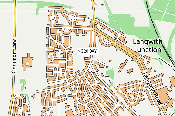 NG20 9AY map - OS VectorMap District (Ordnance Survey)