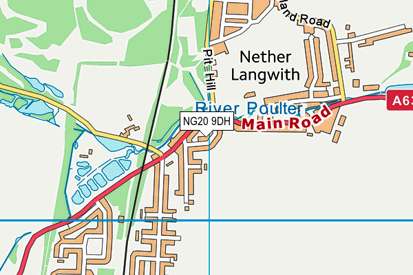NG20 9DH map - OS VectorMap District (Ordnance Survey)
