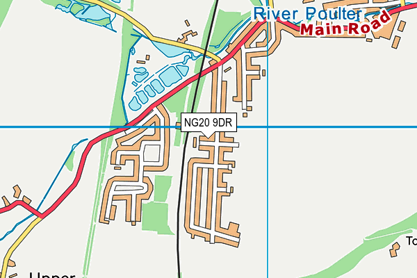 NG20 9DR map - OS VectorMap District (Ordnance Survey)