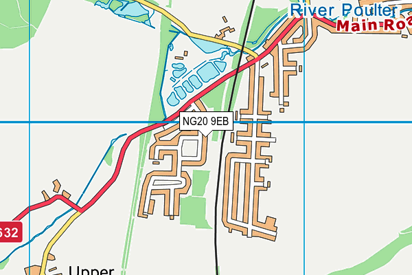 NG20 9EB map - OS VectorMap District (Ordnance Survey)