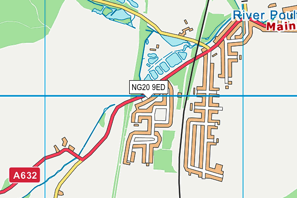 NG20 9ED map - OS VectorMap District (Ordnance Survey)