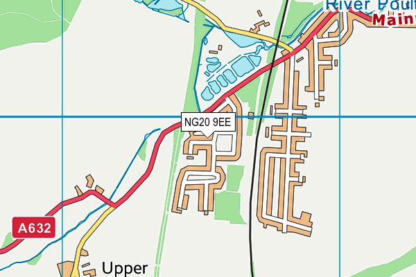 NG20 9EE map - OS VectorMap District (Ordnance Survey)