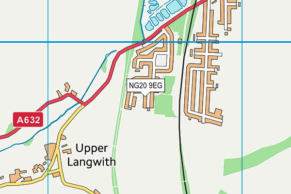 NG20 9EG map - OS VectorMap District (Ordnance Survey)