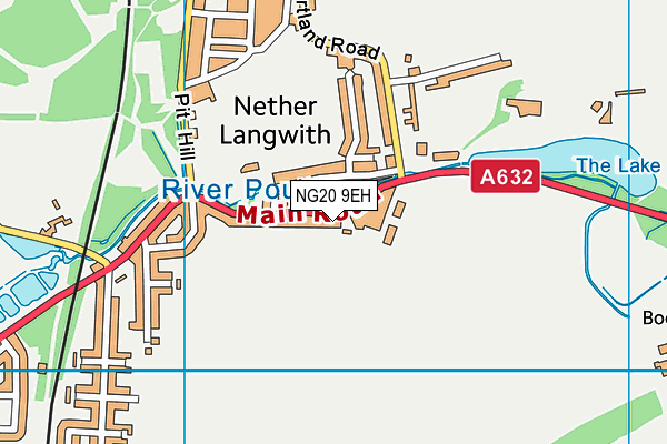 NG20 9EH map - OS VectorMap District (Ordnance Survey)