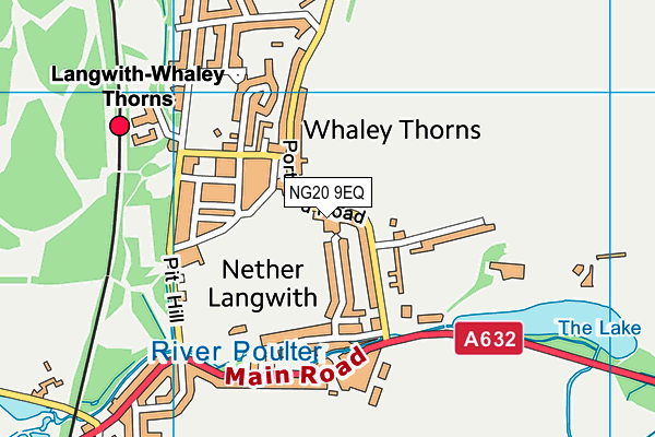 NG20 9EQ map - OS VectorMap District (Ordnance Survey)