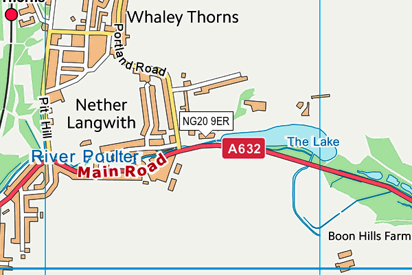 NG20 9ER map - OS VectorMap District (Ordnance Survey)