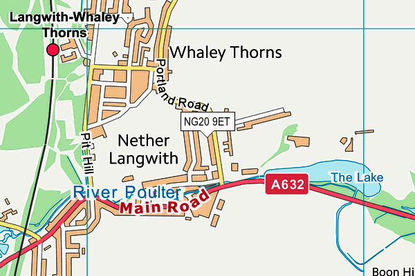 NG20 9ET map - OS VectorMap District (Ordnance Survey)