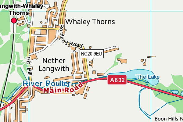 NG20 9EU map - OS VectorMap District (Ordnance Survey)