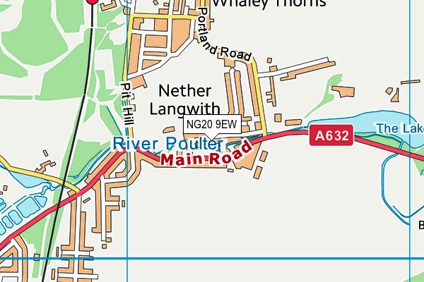 NG20 9EW map - OS VectorMap District (Ordnance Survey)