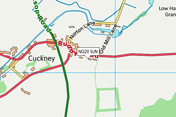 NG20 9JN map - OS VectorMap District (Ordnance Survey)