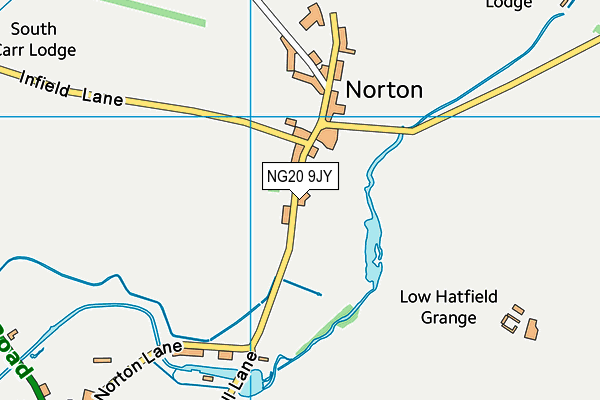 NG20 9JY map - OS VectorMap District (Ordnance Survey)