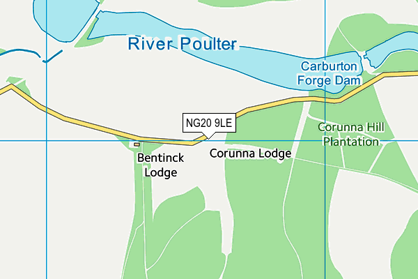 NG20 9LE map - OS VectorMap District (Ordnance Survey)