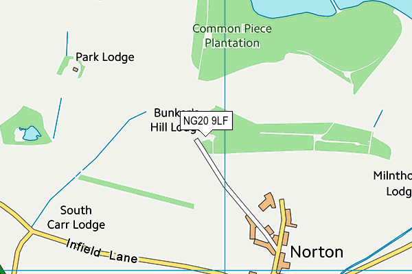 NG20 9LF map - OS VectorMap District (Ordnance Survey)