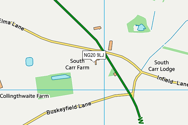 NG20 9LJ map - OS VectorMap District (Ordnance Survey)