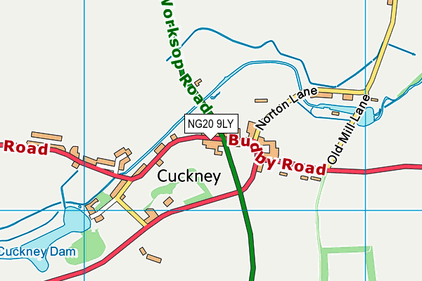 NG20 9LY map - OS VectorMap District (Ordnance Survey)