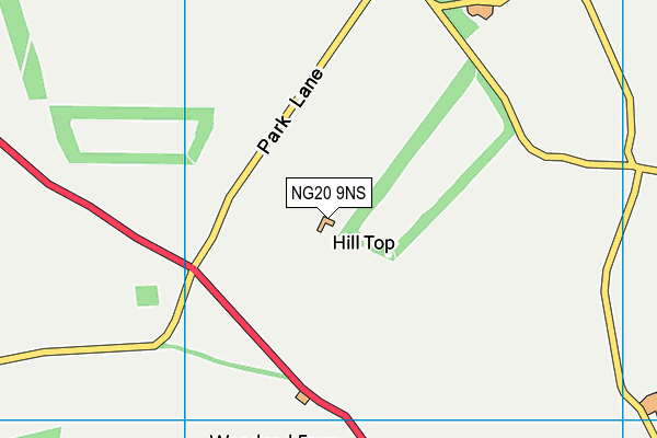 NG20 9NS map - OS VectorMap District (Ordnance Survey)