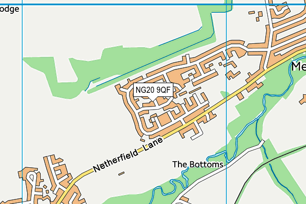 NG20 9QF map - OS VectorMap District (Ordnance Survey)