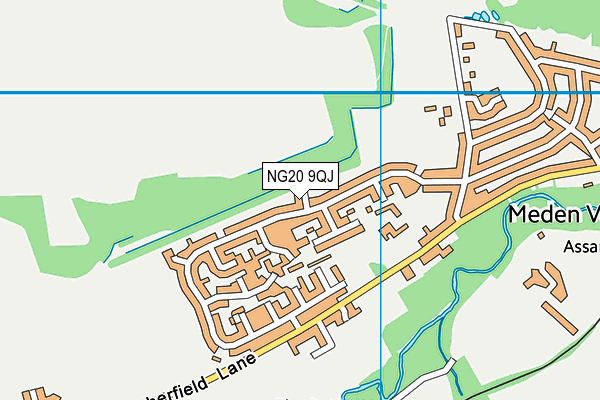 NG20 9QJ map - OS VectorMap District (Ordnance Survey)