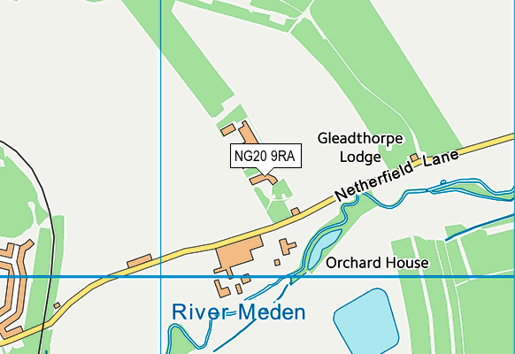 NG20 9RA map - OS VectorMap District (Ordnance Survey)