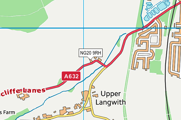 NG20 9RH map - OS VectorMap District (Ordnance Survey)