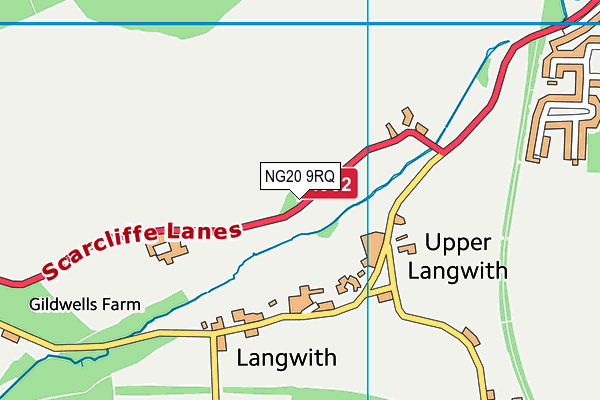 NG20 9RQ map - OS VectorMap District (Ordnance Survey)