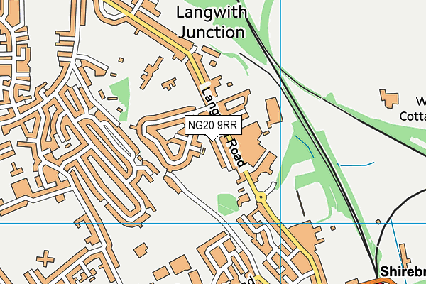 NG20 9RR map - OS VectorMap District (Ordnance Survey)