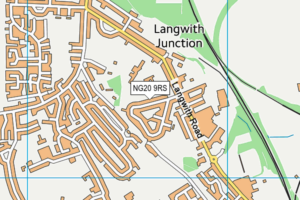 NG20 9RS map - OS VectorMap District (Ordnance Survey)