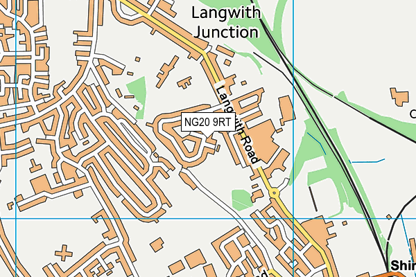 NG20 9RT map - OS VectorMap District (Ordnance Survey)