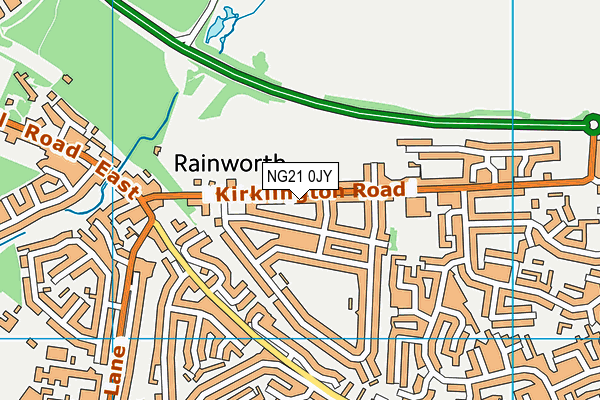 NG21 0JY map - OS VectorMap District (Ordnance Survey)