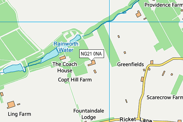 NG21 0NA map - OS VectorMap District (Ordnance Survey)