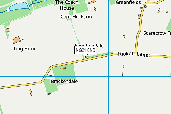 NG21 0NB map - OS VectorMap District (Ordnance Survey)