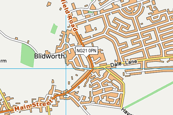R.E.A.L Independent Schools Blidworth map (NG21 0PN) - OS VectorMap District (Ordnance Survey)