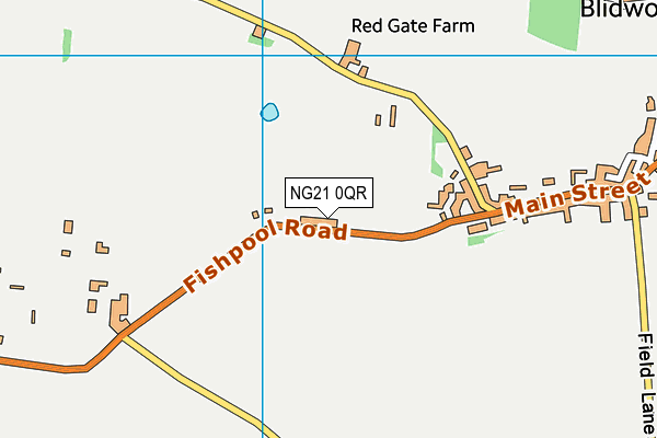 NG21 0QR map - OS VectorMap District (Ordnance Survey)