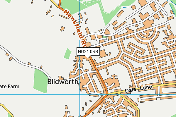 Map of BIDWORTH LEES LIMITED at district scale
