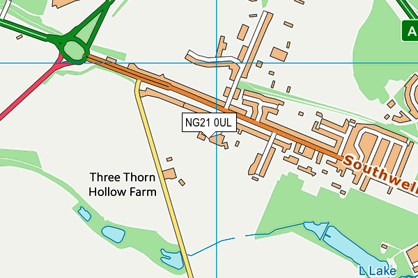 NG21 0UL map - OS VectorMap District (Ordnance Survey)