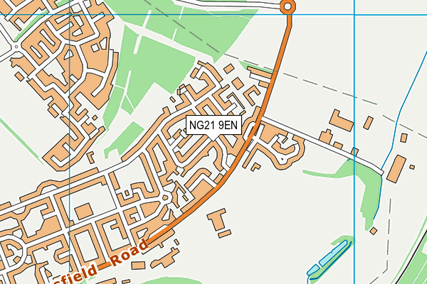 NG21 9EN map - OS VectorMap District (Ordnance Survey)
