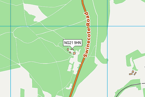 NG21 9HN map - OS VectorMap District (Ordnance Survey)