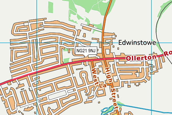 Rufford Comprehensive (Closed) map (NG21 9NJ) - OS VectorMap District (Ordnance Survey)