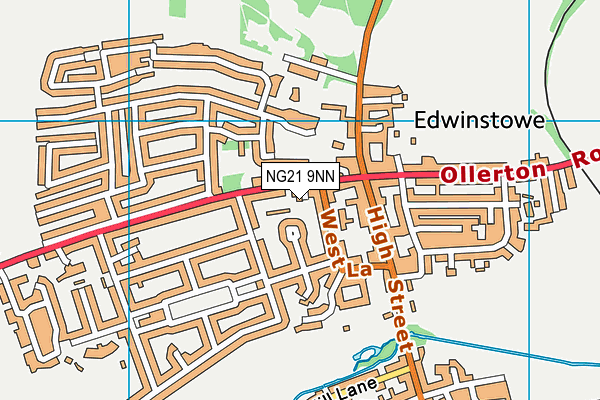 NG21 9NN map - OS VectorMap District (Ordnance Survey)